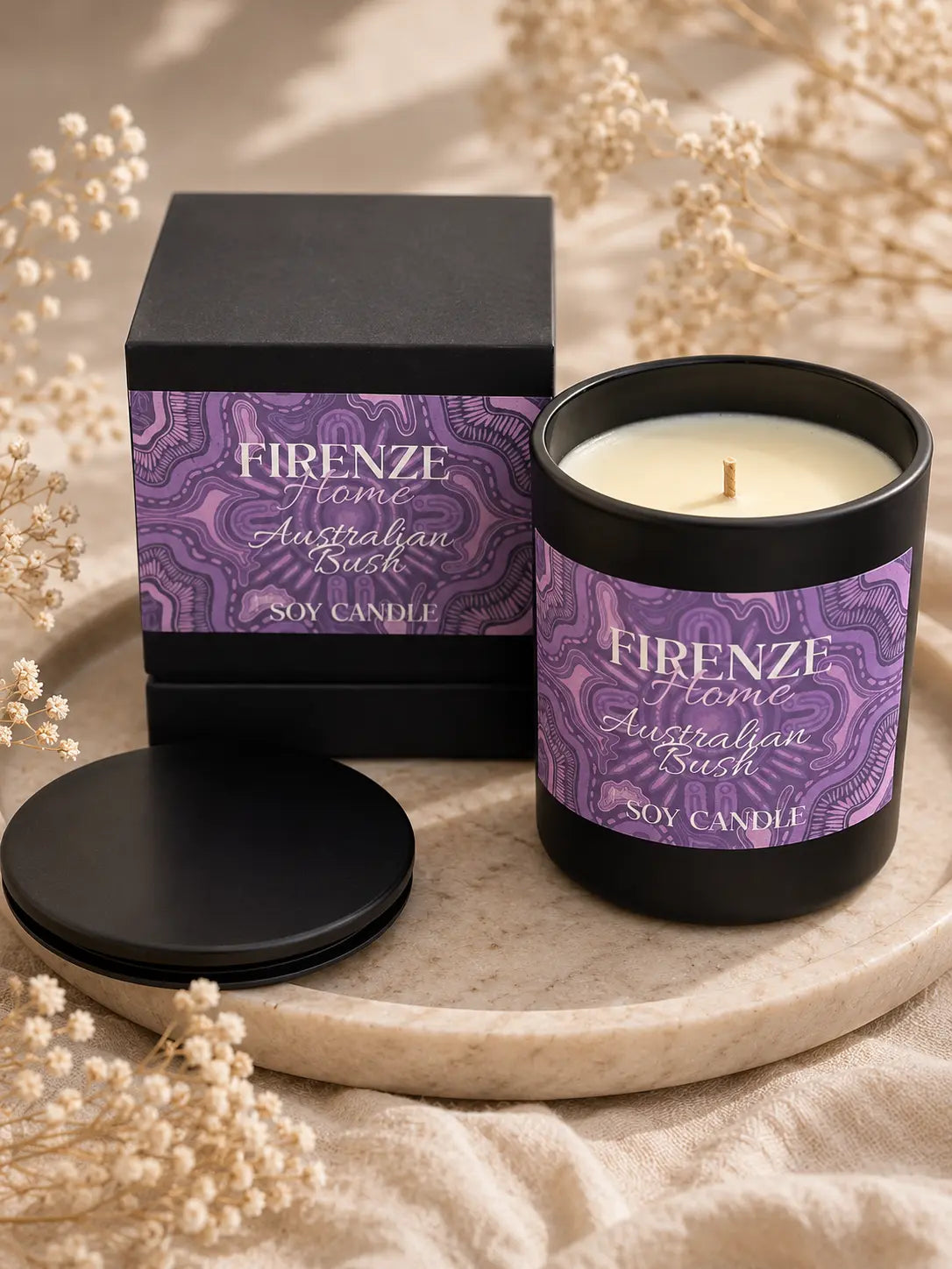 Large Soy Candle - Australian Bush Firenze Candles