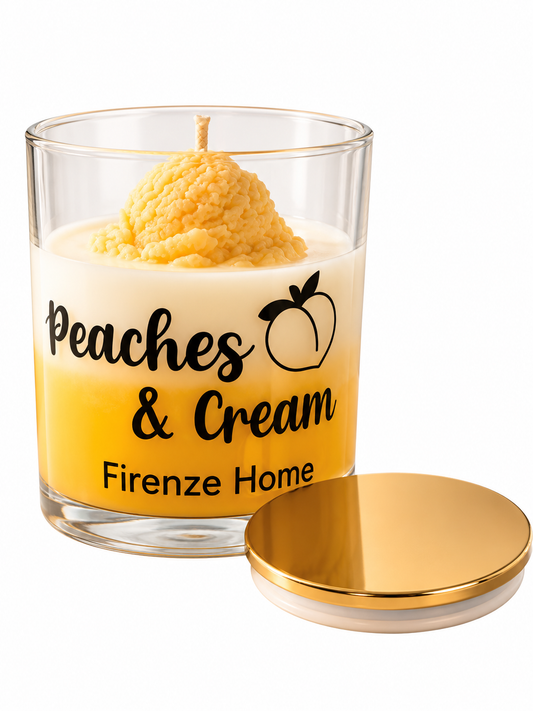 Peaches & Cream Candle Firenze Candles