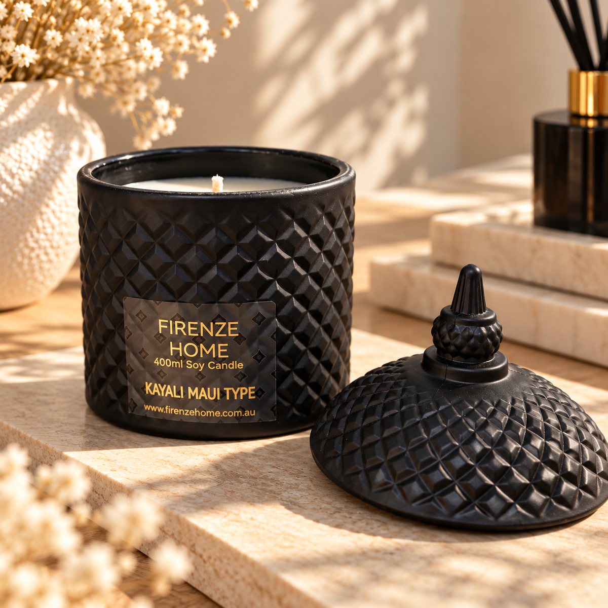 Extra Large Soy Candle - Kayali Maui Type Firenze Candles