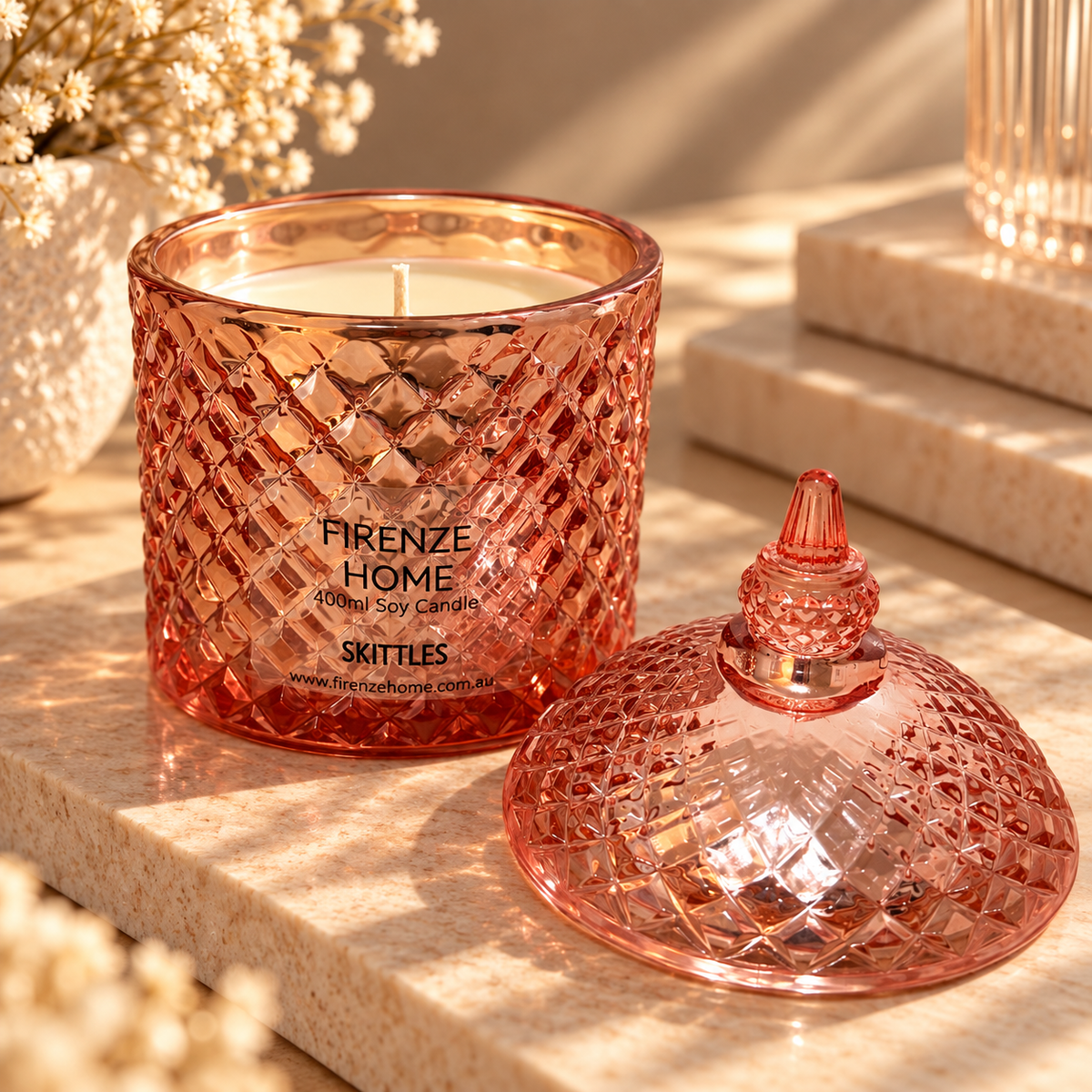 Extra Large Soy Candle - Skittles Firenze Candles