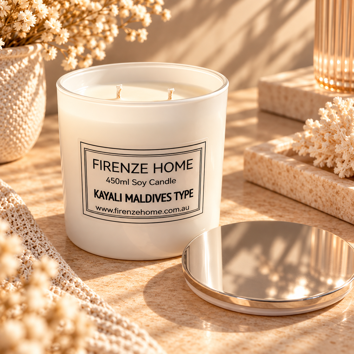 Extra Large Soy Candle - Kayali Maldives Type Firenze Candles