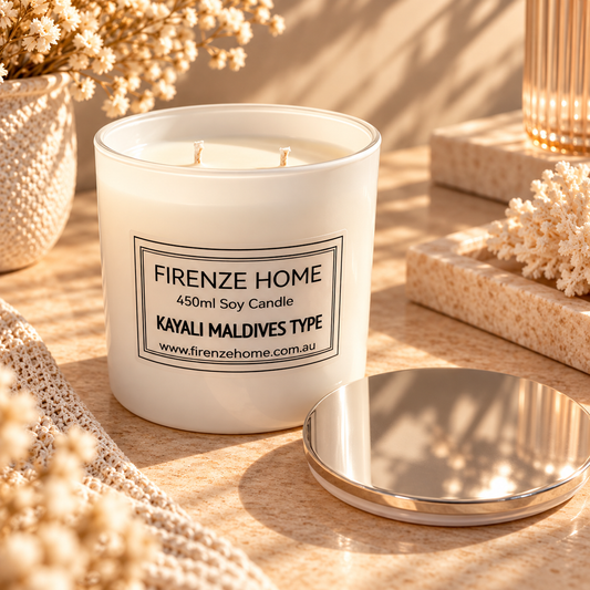 Extra Large Soy Candle - Kayali Maldives Type Firenze Candles