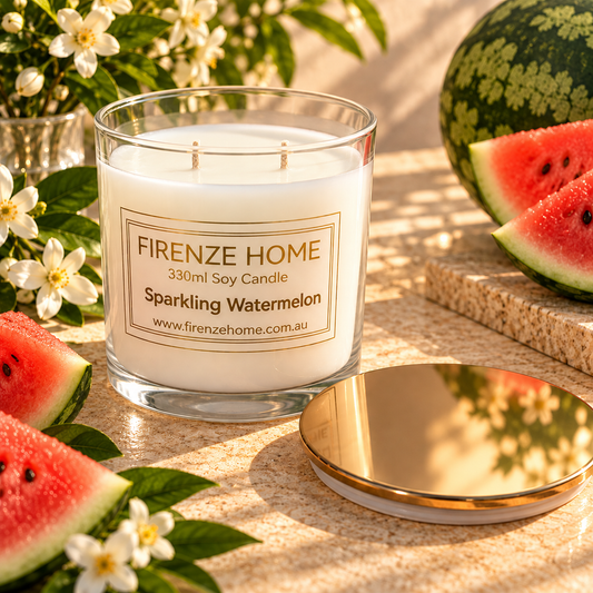 Extra Large Soy Candle - Sparkling Watermelon Firenze Candles