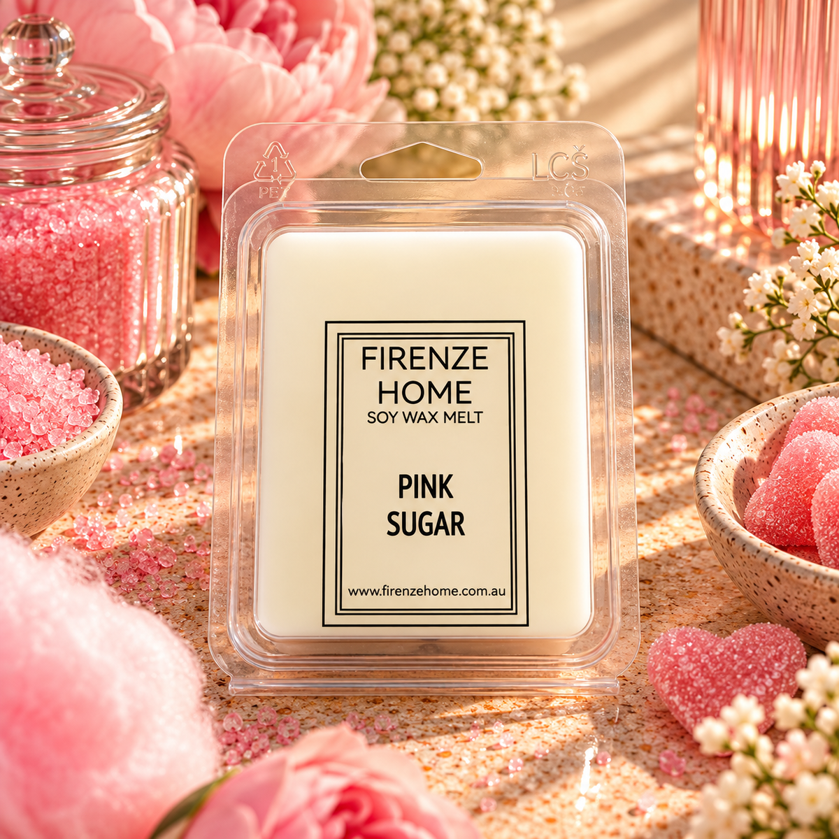 Soy Wax Melt - Pink Sugar Firenze Candles