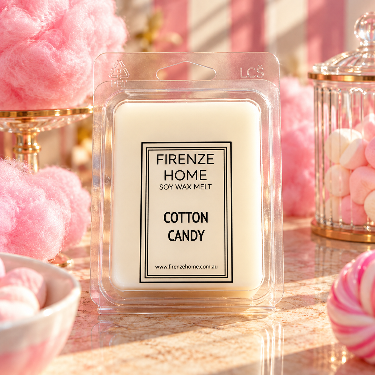 Soy Wax Melt - Cotton Candy Firenze Candles